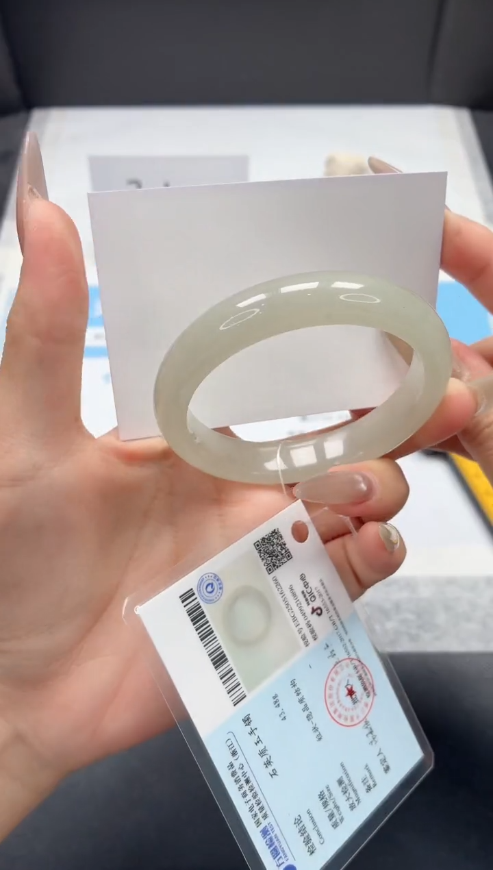 石英质玉手镯未镶嵌401/东陵玉56.1