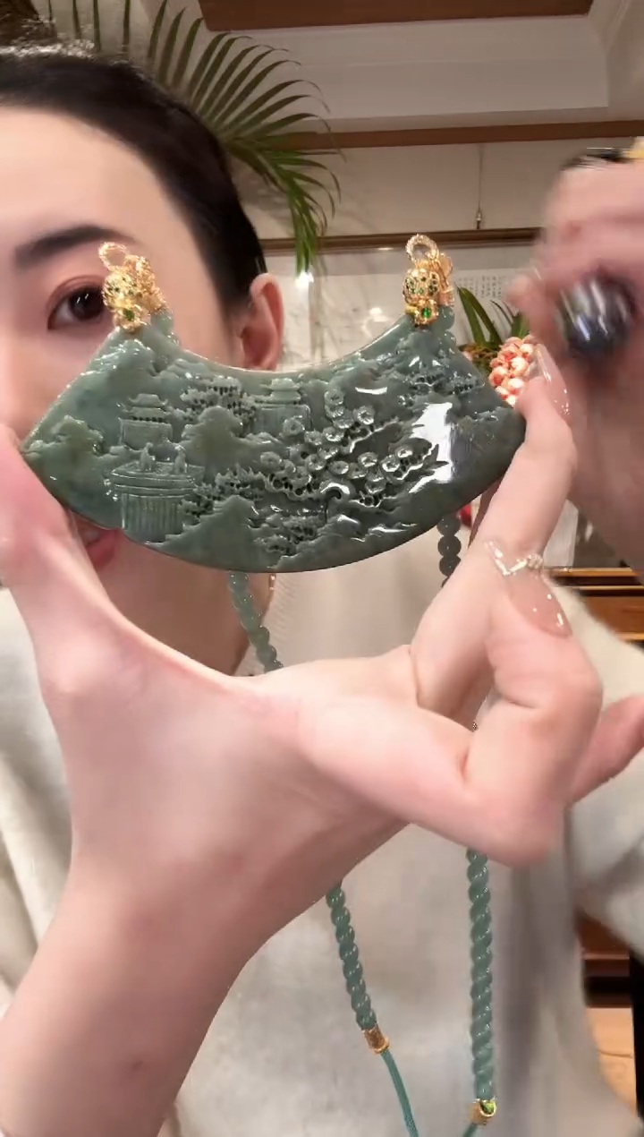 【闪购商品】翡翠颈饰未镶嵌国风