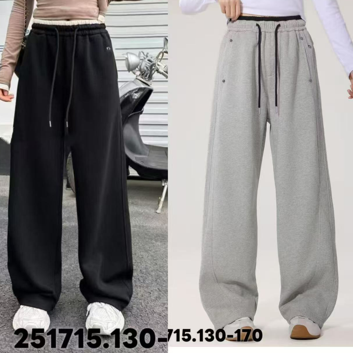 吉诺尼儿童休闲加绒直筒休闲裤715