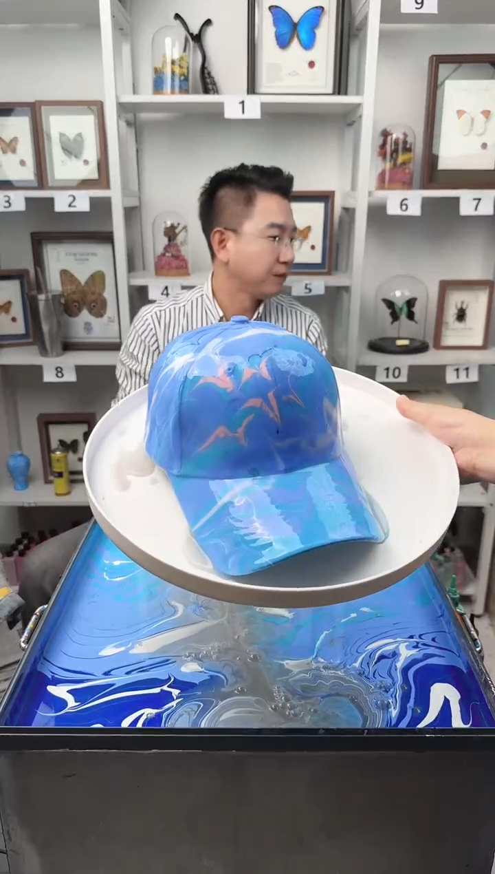 纯棉成人款蓝天大海水拓帽