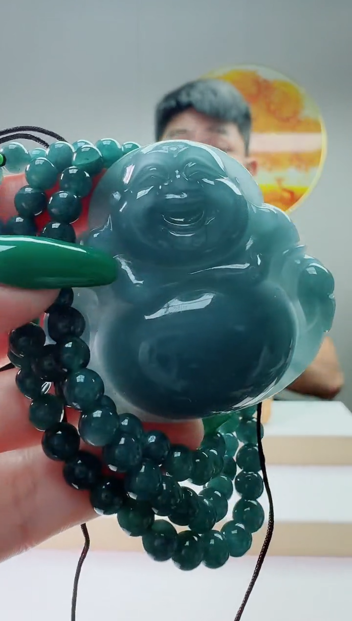 翡翠未镶嵌颈饰佛公多样性随机发其一