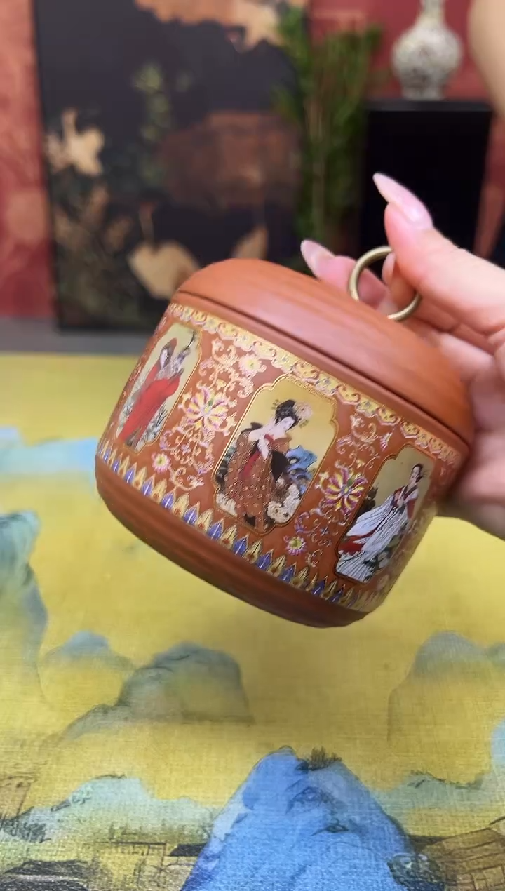 四大美人茶叶罐   