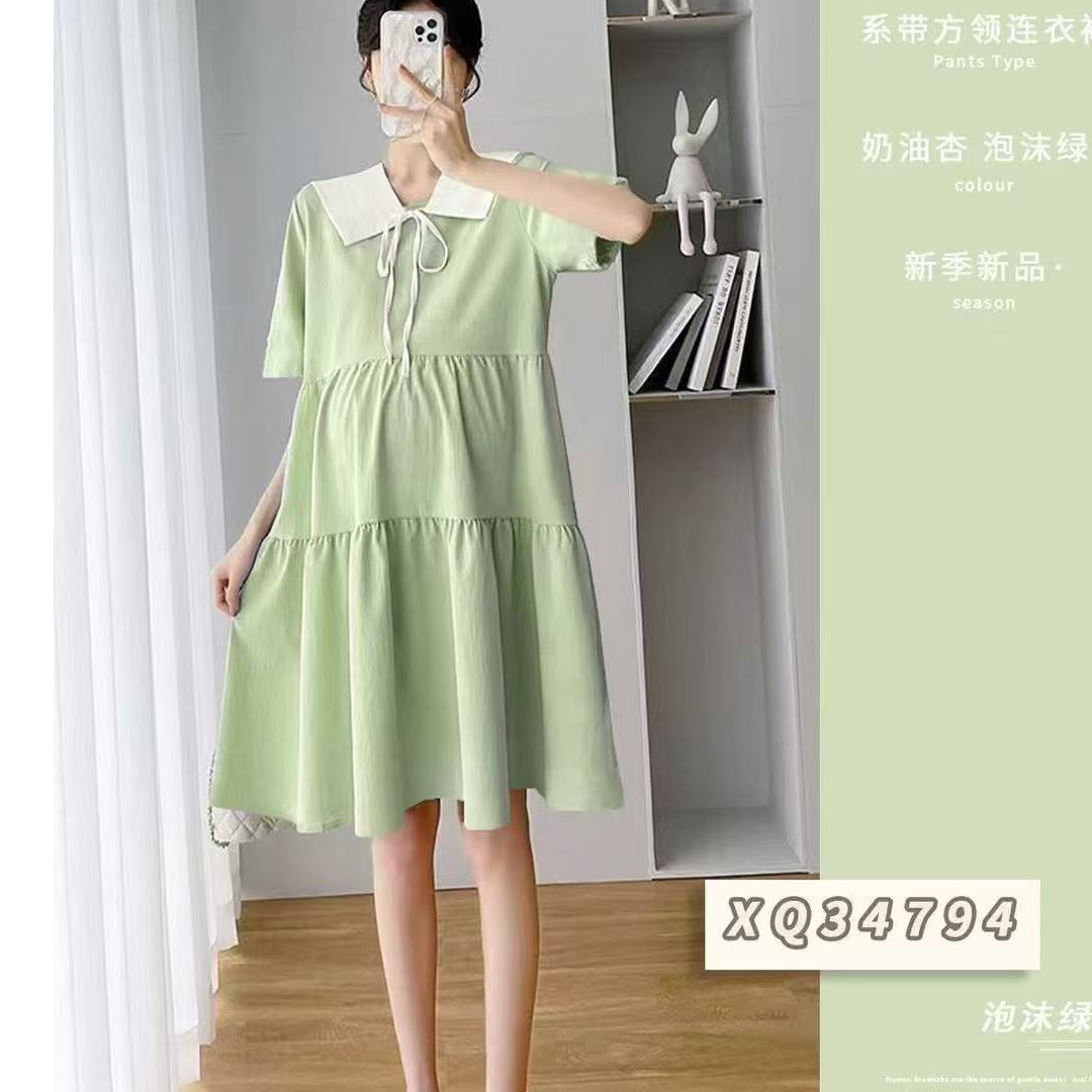 【非图片款】实体店孕妇连衣裙时尚高级感孕期穿搭气质显瘦弹力大