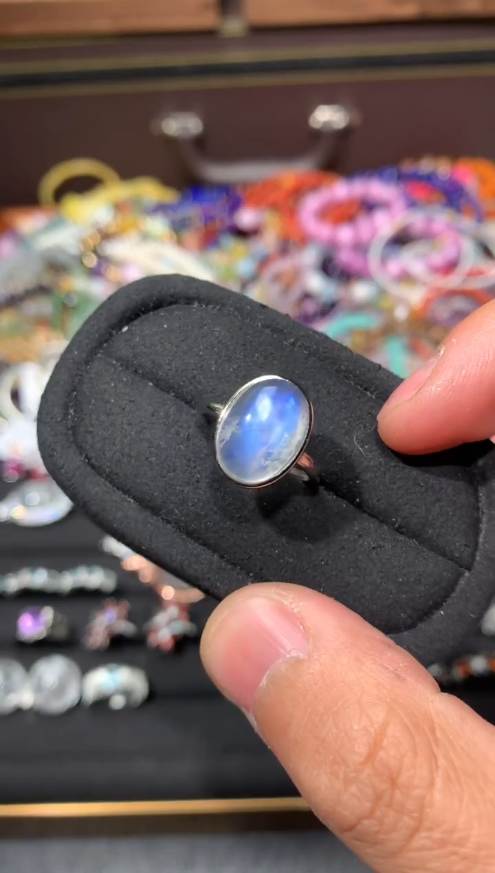 未镶嵌戒指月光石F15【多样性发其一】