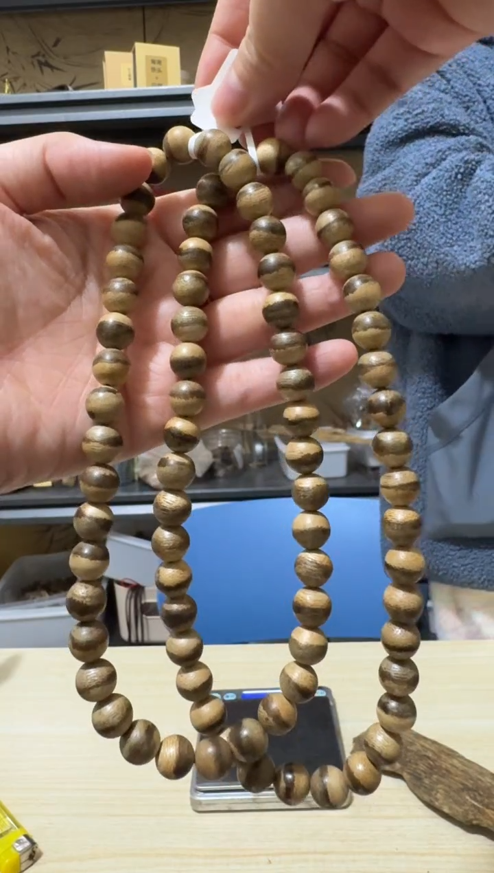 【闪购商品】手串沉香12号马泥涝野料双圈多样性一条卡10