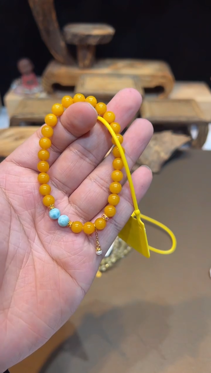 手链琥珀未镶嵌手饰@@E7111