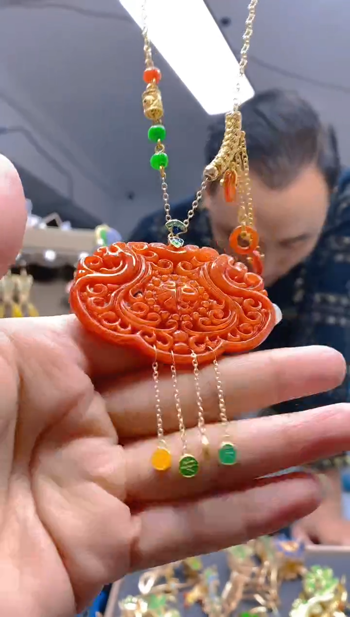 【闪购商品】翡翠耳饰合金0332翡翠锁骨链