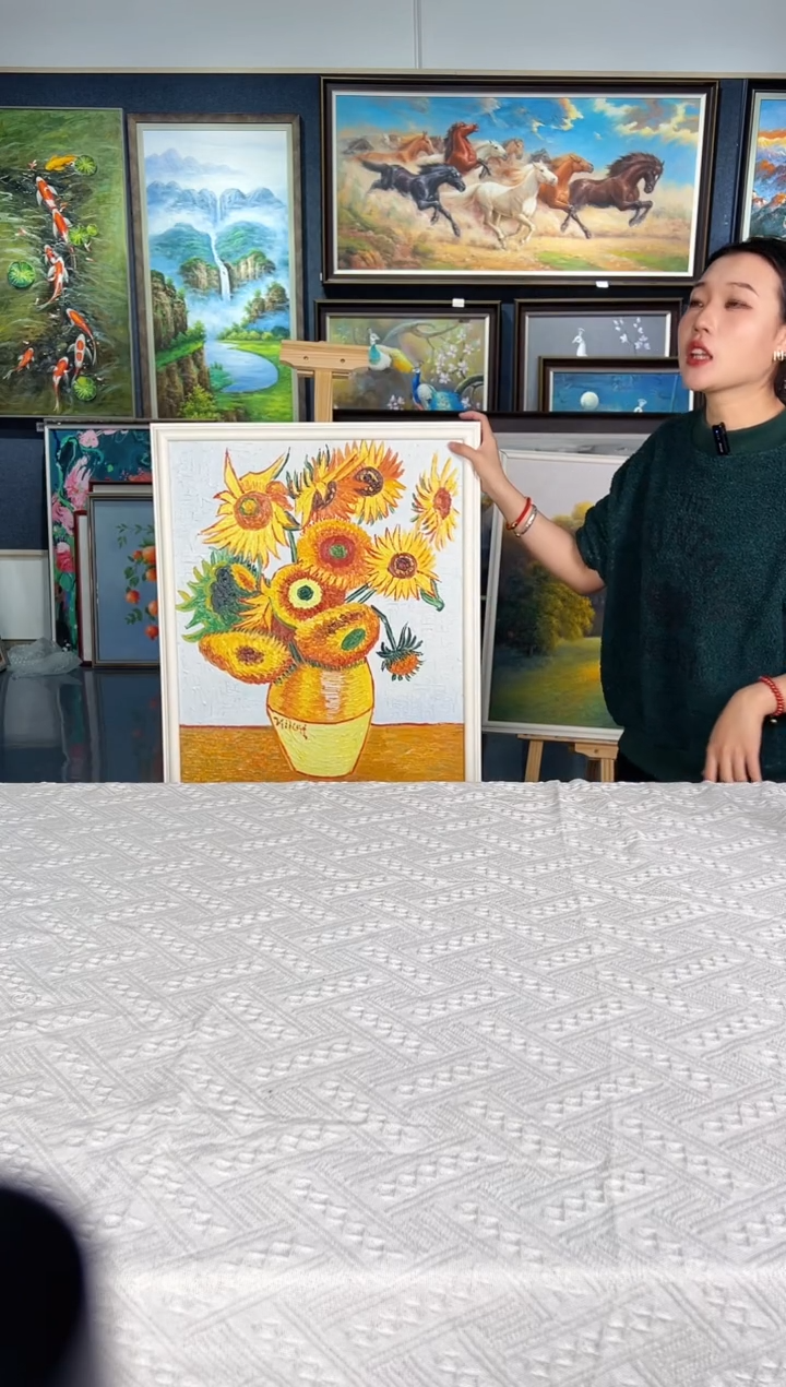 【闪购商品】油画15号 50*60 向日葵-手绘油画