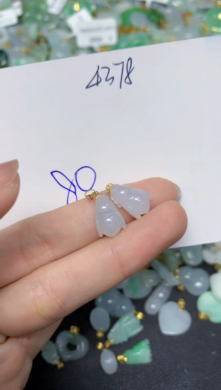 【闪购商品】翡翠颈饰18K金镶嵌天然翡翠A货