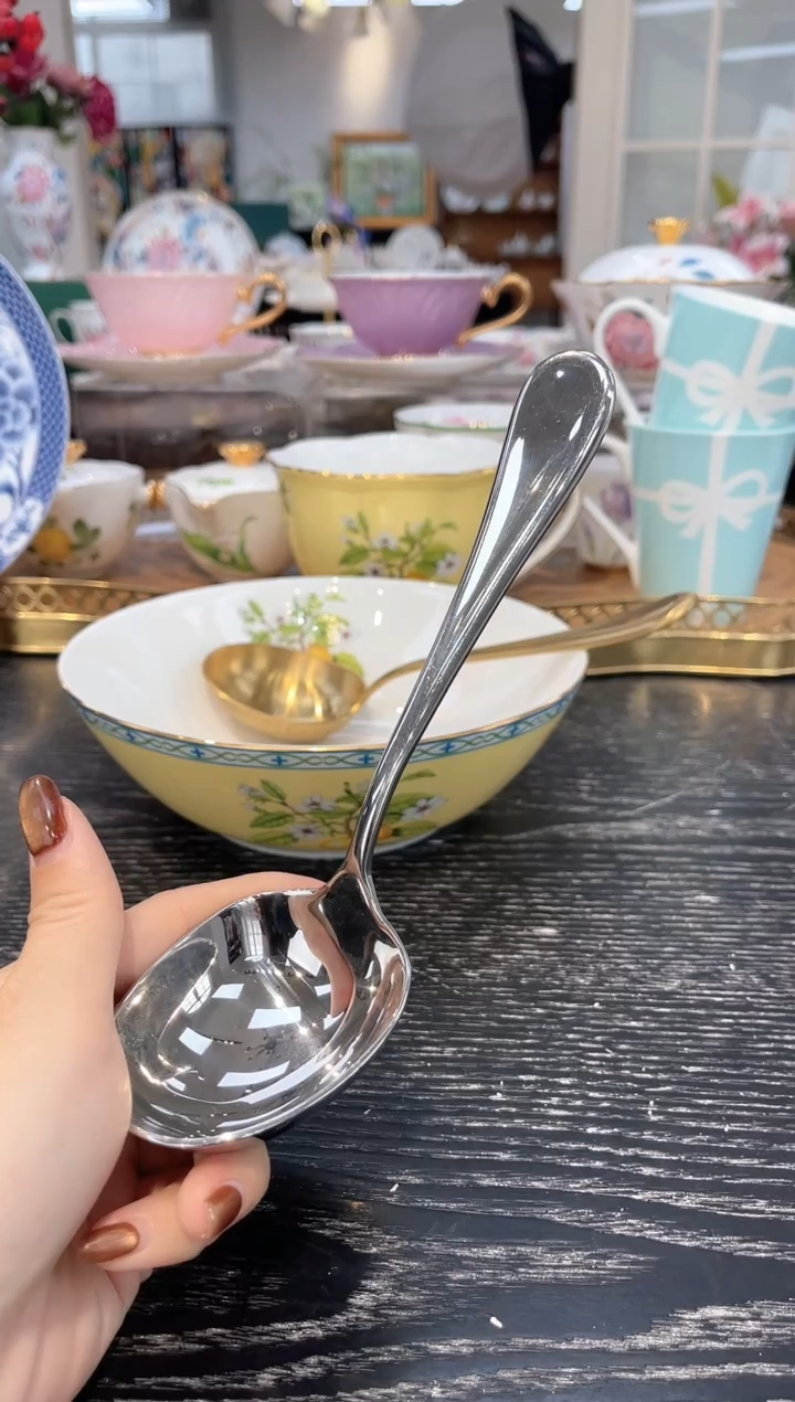 不锈钢嗦粉勺          银         