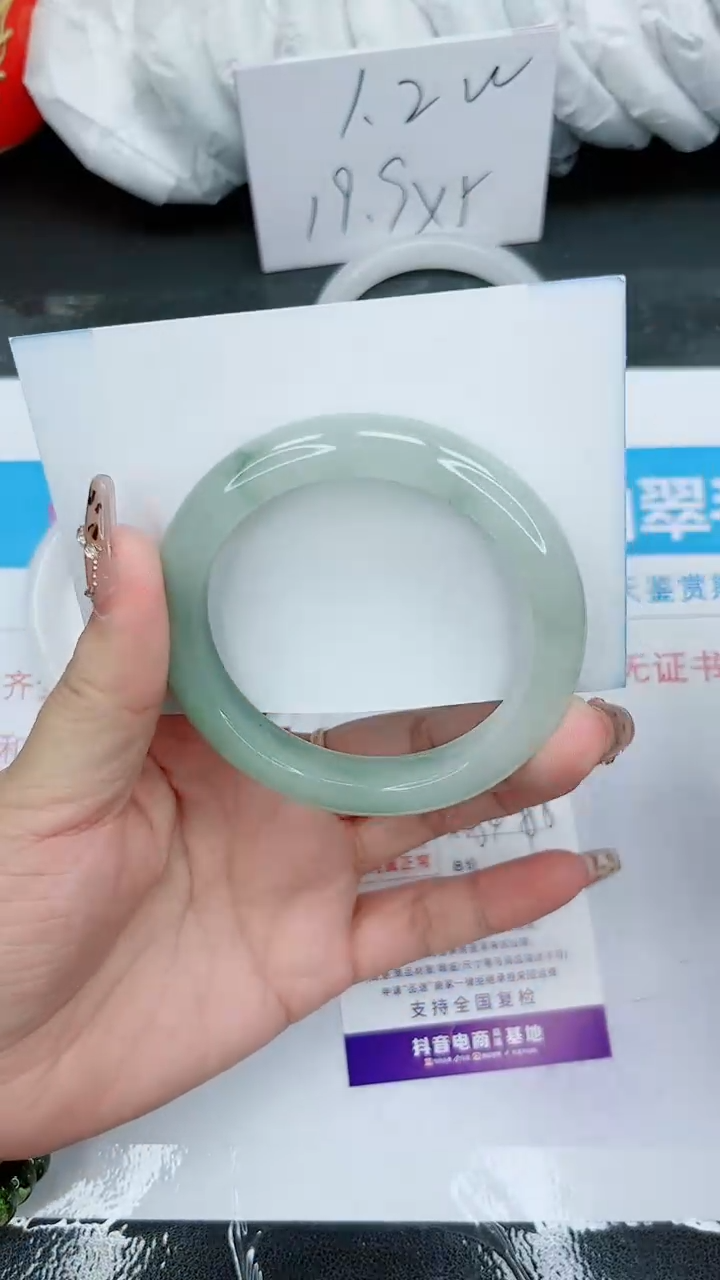 【闪购商品】石英质玉手镯未镶嵌195号/54-55圈