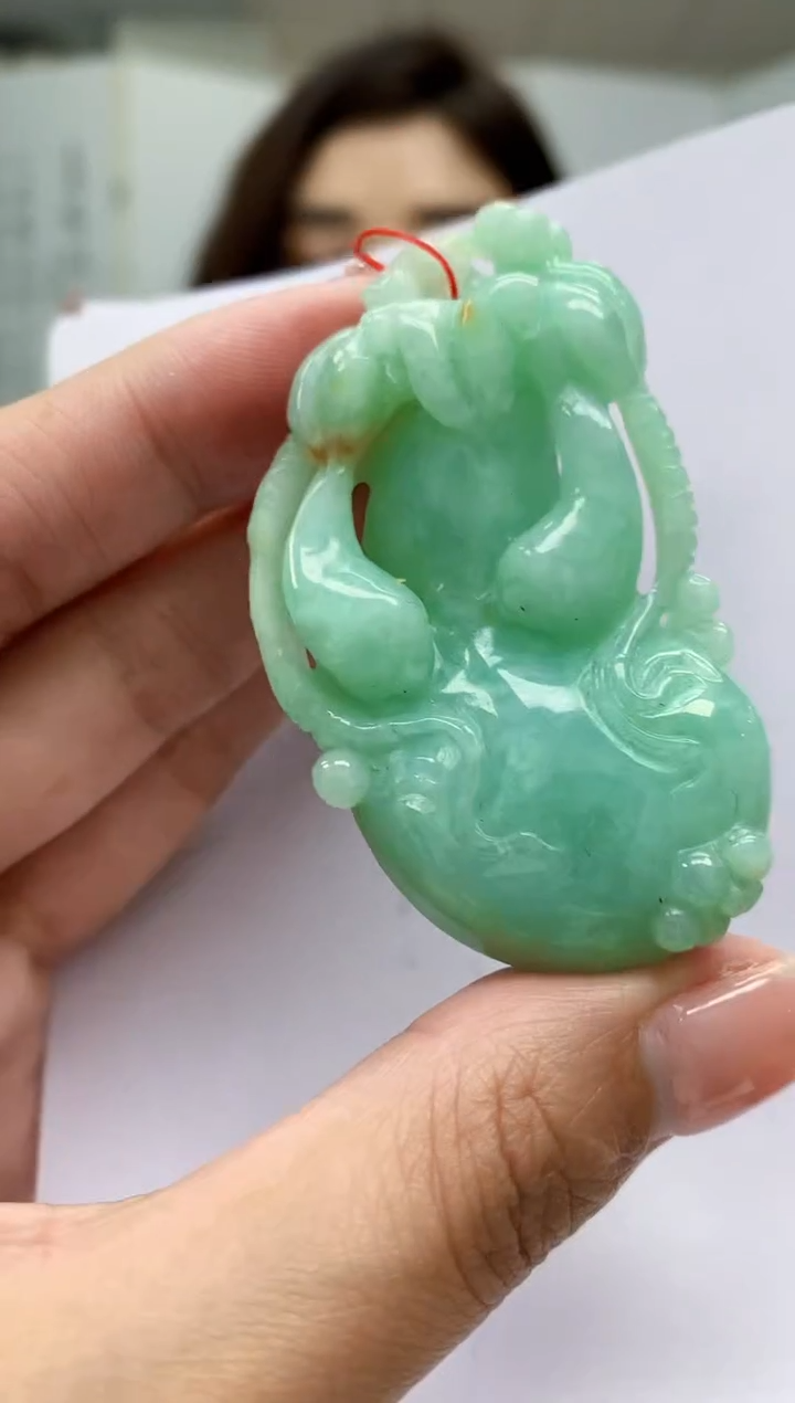 【闪购商品】定制翡翠未镶嵌4829MM-毛货挂件20