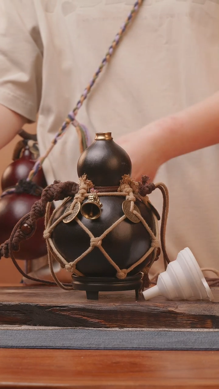 1785号精品大漆葫芦防腐防渗装水茶酒