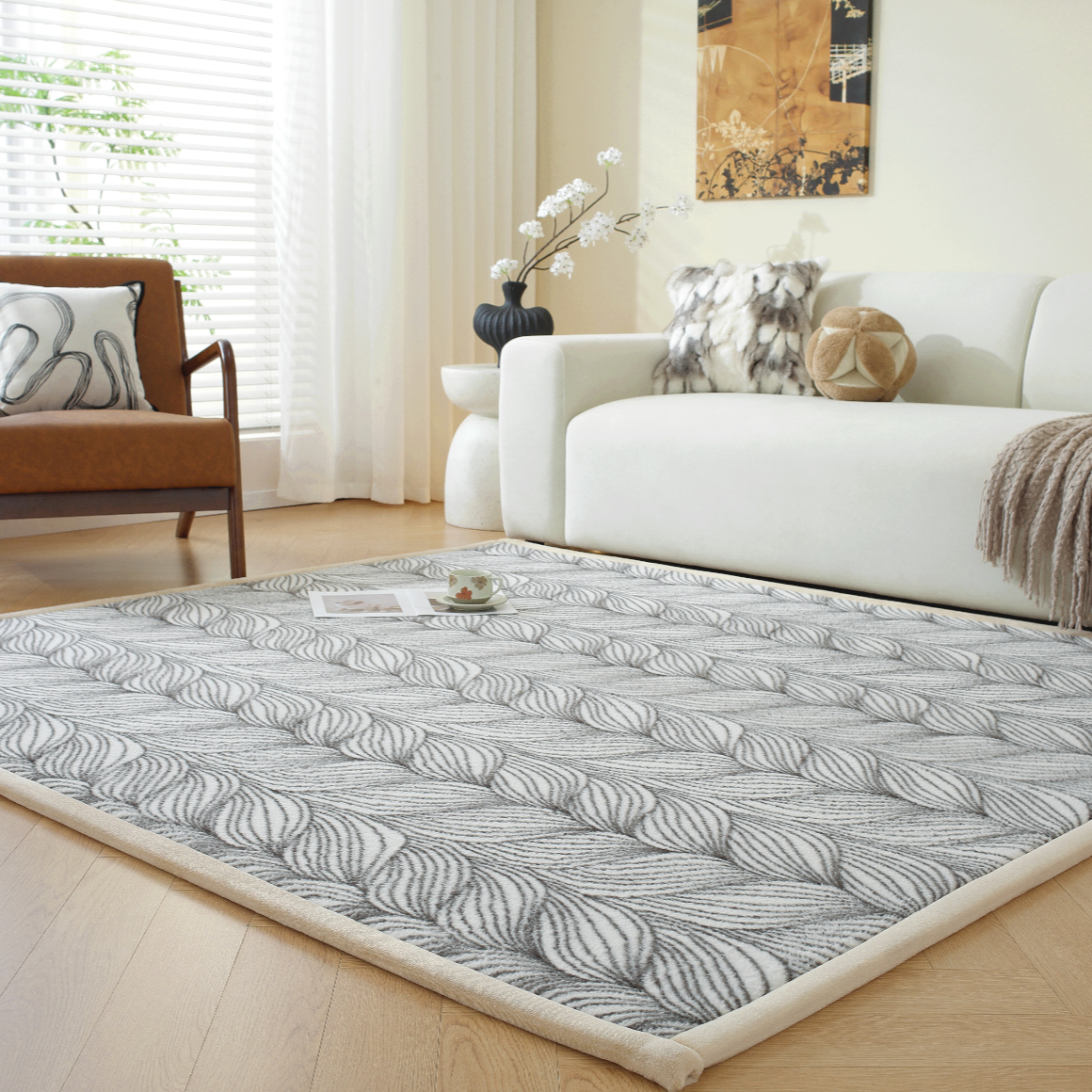 阳离子提花地垫多功能地垫飘窗垫卧室客厅地垫床垫