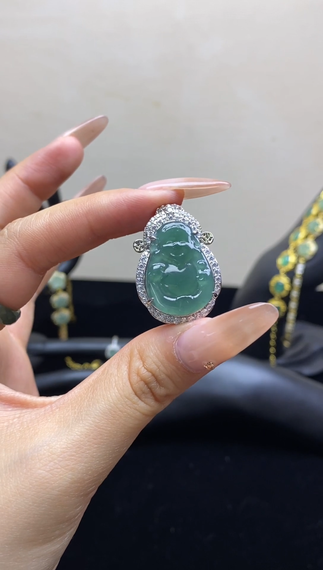 项圈未镶嵌翡翠天然A货翡翠