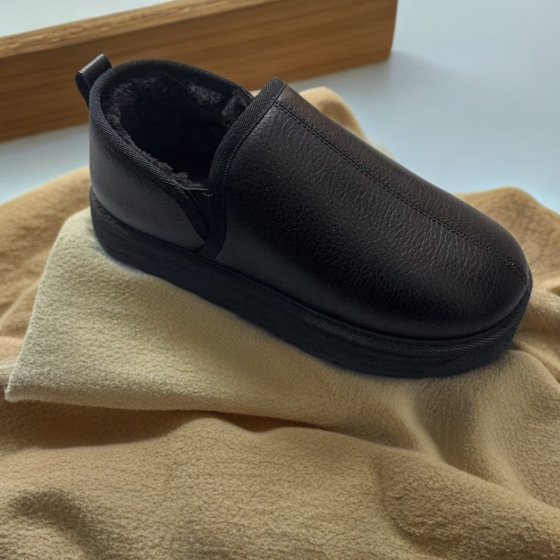 男士一脚蹬加绒休闲棉鞋冬季A805