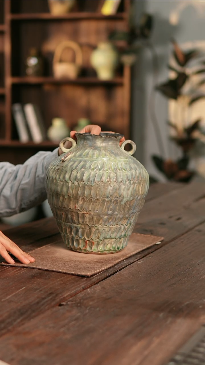 摆件20-7高27口9误差2无孔孤品