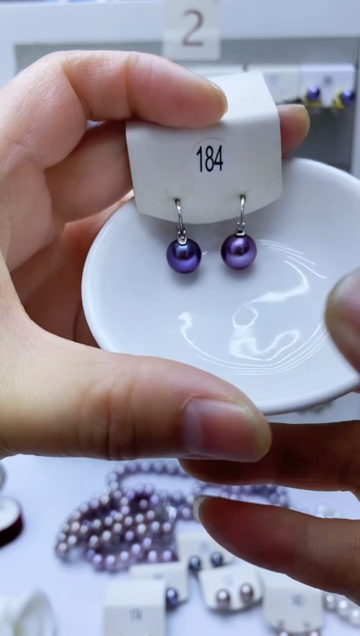 【闪购商品】淡水珍珠耳饰银S925镶嵌184