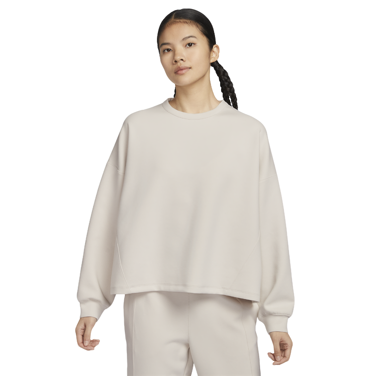 NIKE/耐克官方女子时尚百搭休闲运动刺绣透气长袖卫衣-HQ8194-104