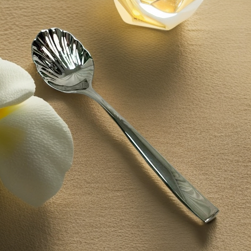 喝汤勺子餐勺搅拌勺加厚勺子贝壳勺
