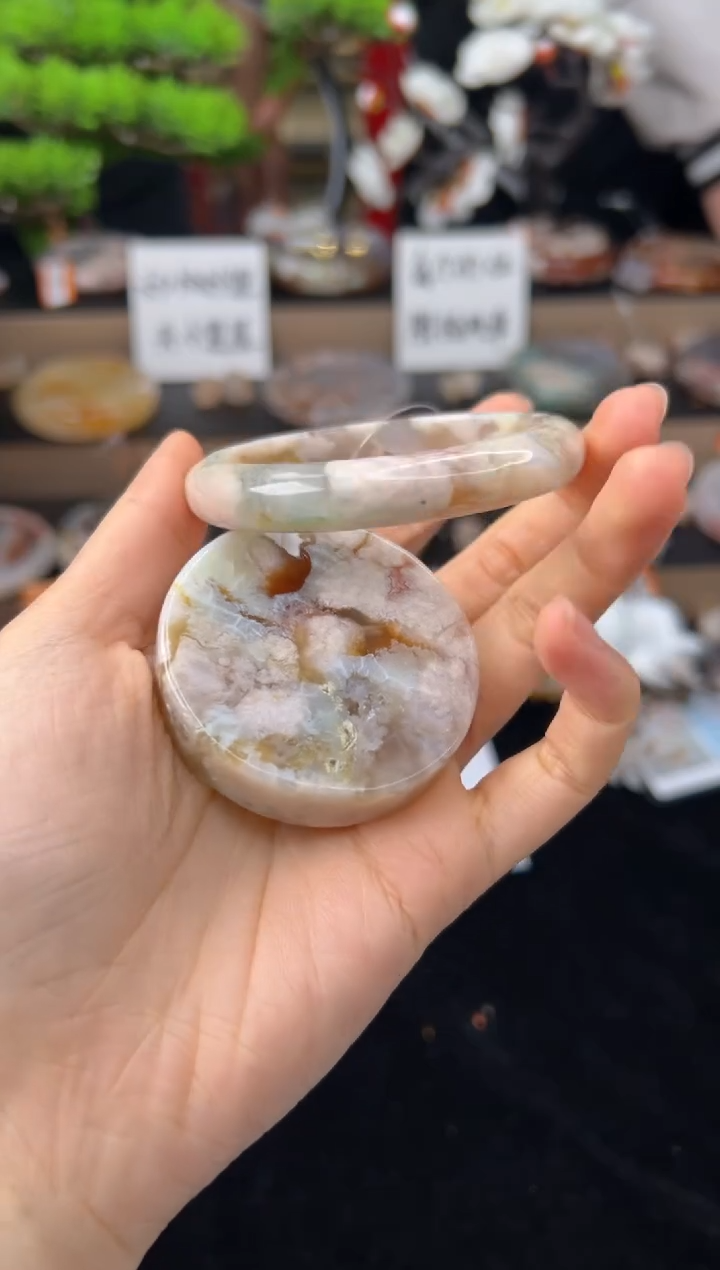 【闪购商品】石英质玉合金手镯55圈口（赠送镯心）62094