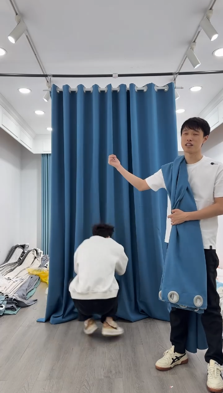 涤纶麦子 成品窗帘