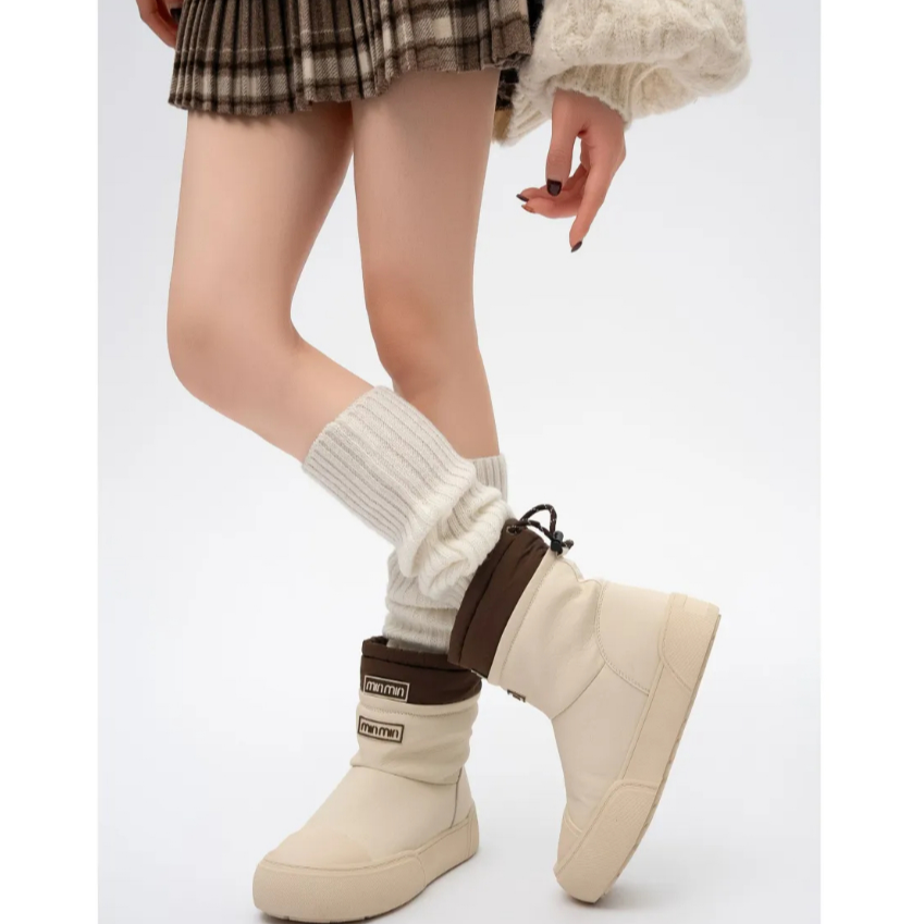 新款雪地靴新款百搭休闲女鞋女靴西班牙小众冬季保暖