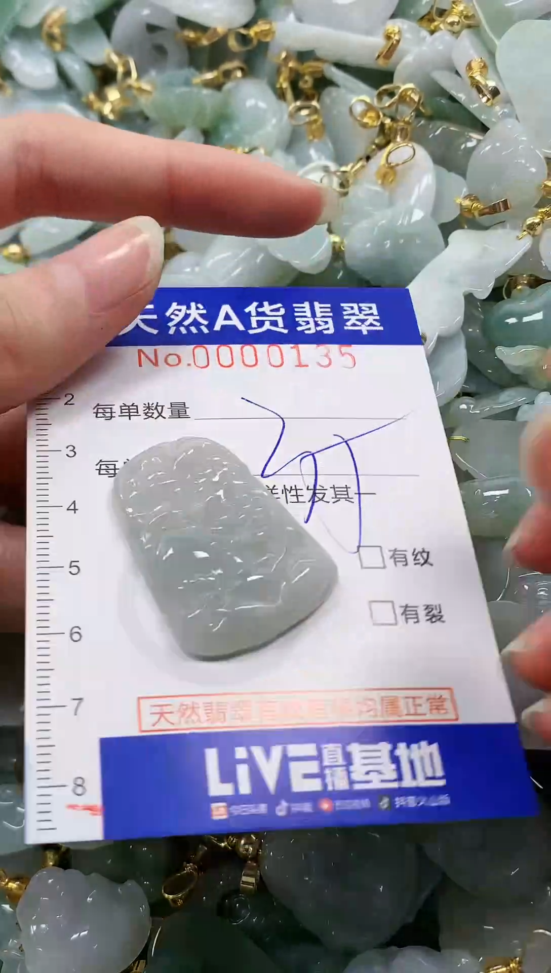 颈饰未镶嵌翡翠纯天然a货翡翠