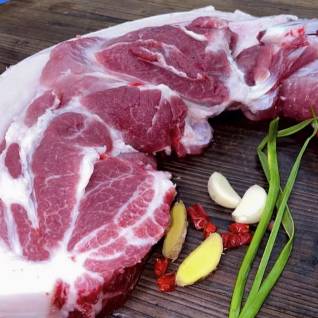 农村熟食土猪肉现场挑选顺丰包邮