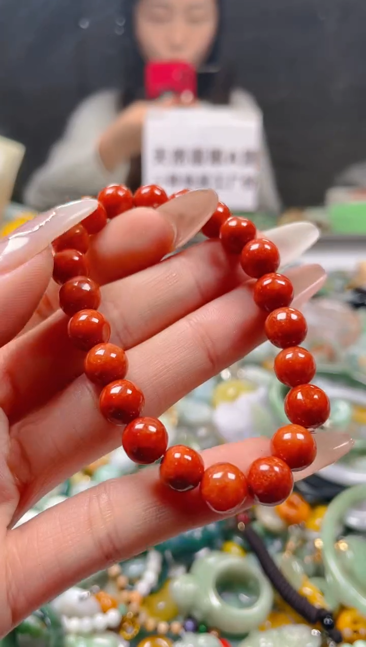 【闪购商品】翡翠颈饰未镶嵌7-8MM/D/翡翠A货一图一物