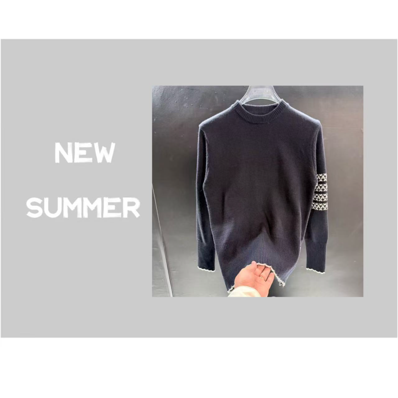 VOUTION（CC3650）25秋冬圆领套头重工 刺绣百搭上衣