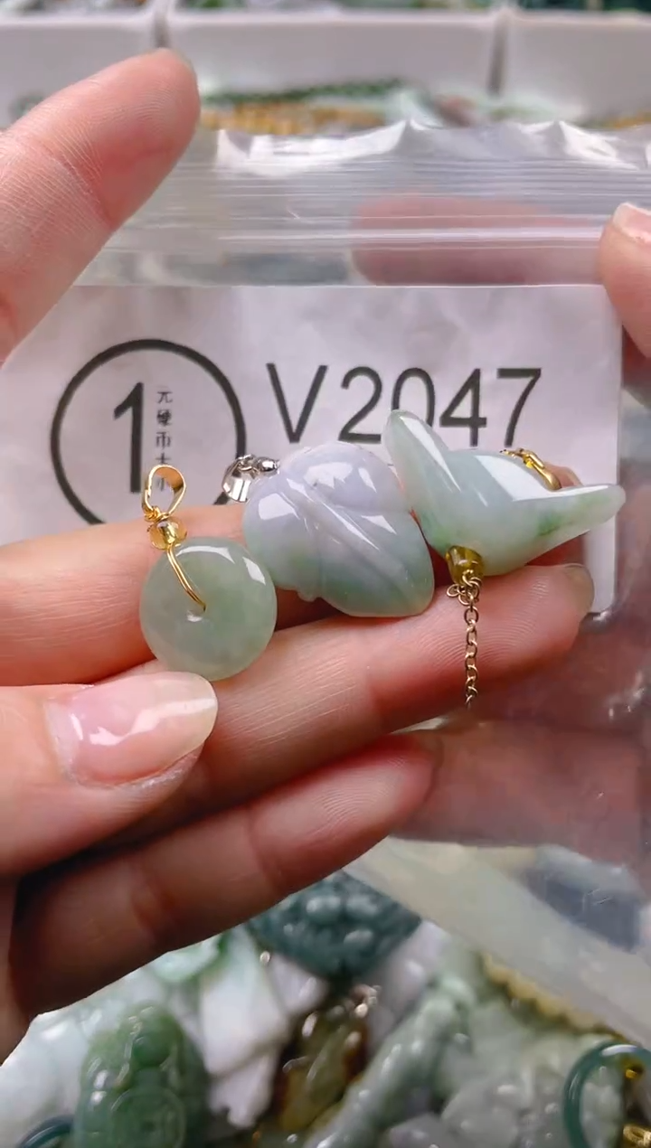 【闪购商品】翡翠颈饰未镶嵌/V/翡翠A货一图一物