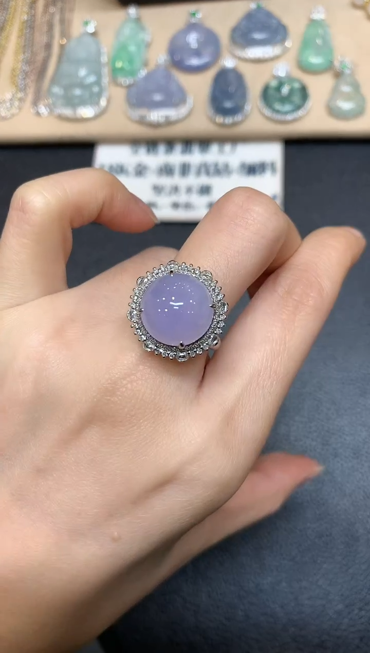 【闪购商品】翡翠戒指18K金镶嵌两用款【无服务费