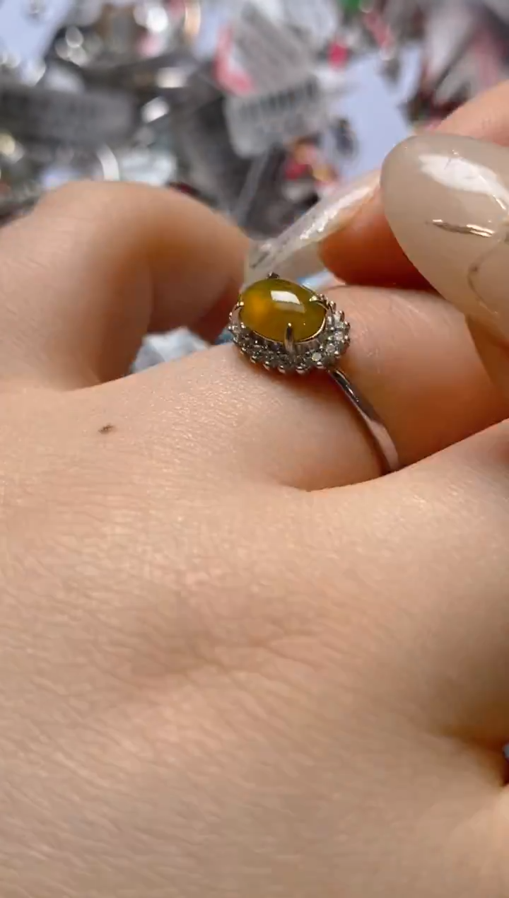 未镶嵌戒指翡翠百内无证书