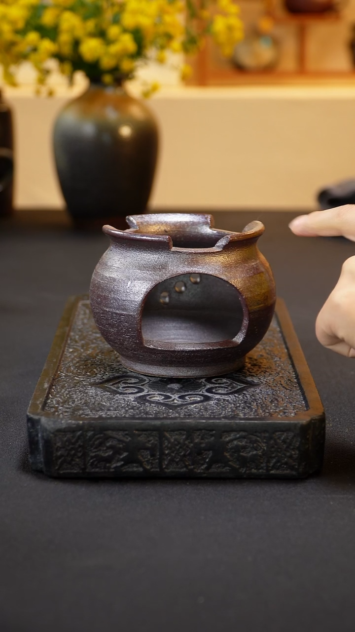茶壶紫砂纯自然柴烧