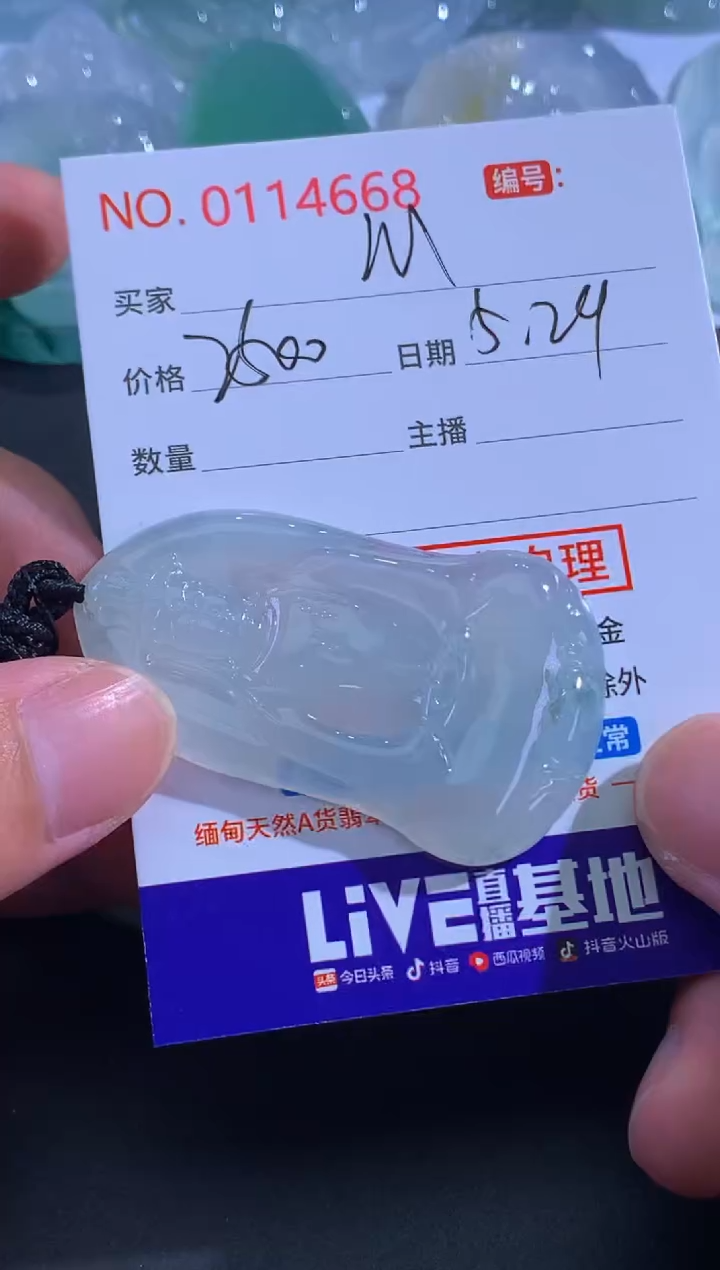 翡翠未镶嵌颈饰姐