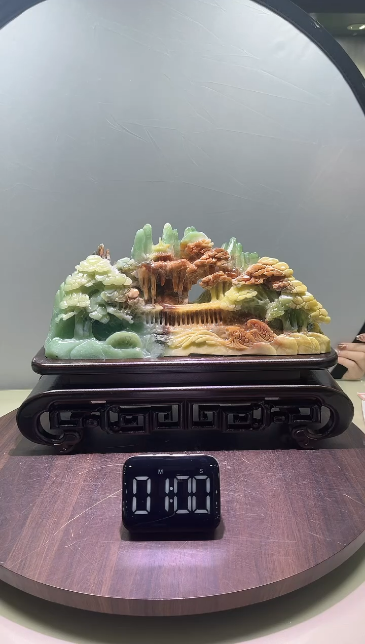 玉俗**个山水家居摆件