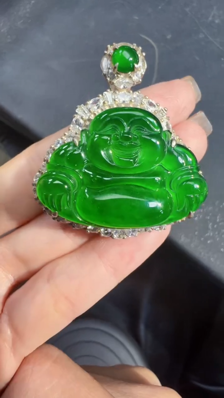 【闪购商品】定制翡翠未镶嵌佛公商品多样性发货1