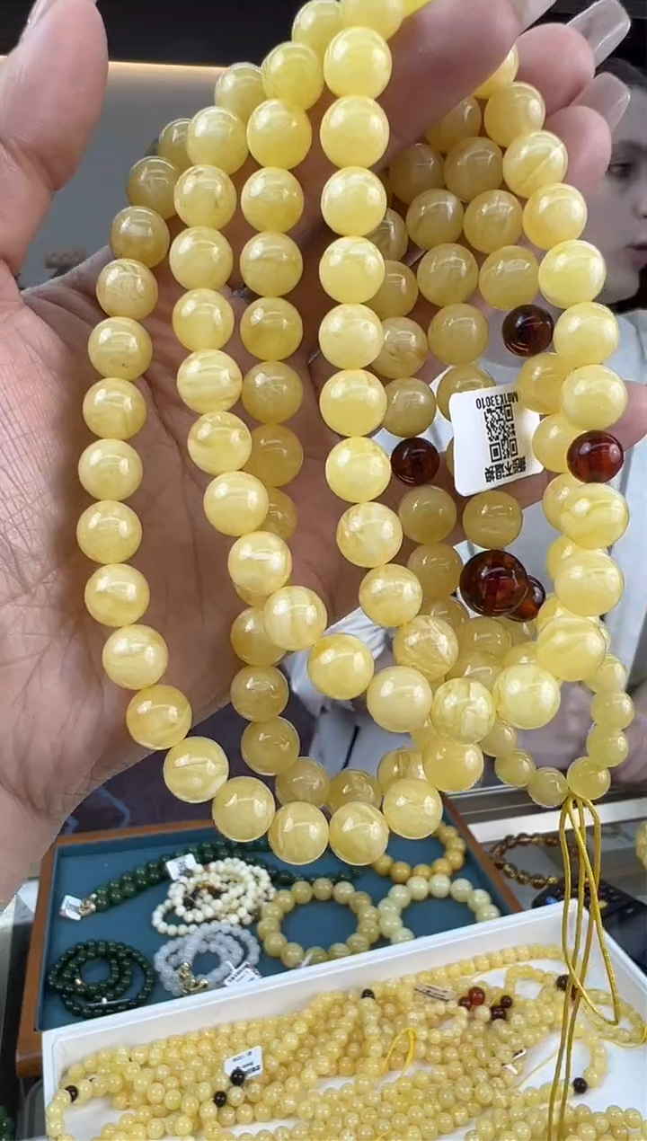 【闪购商品】琥珀颈饰未镶嵌455秒拍号