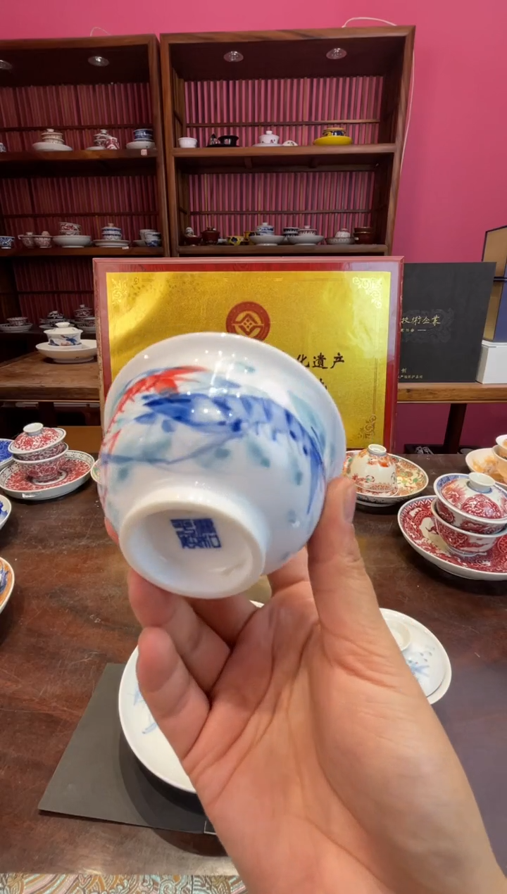 杯子瓷景德镇源头工厂生产，手工手绘