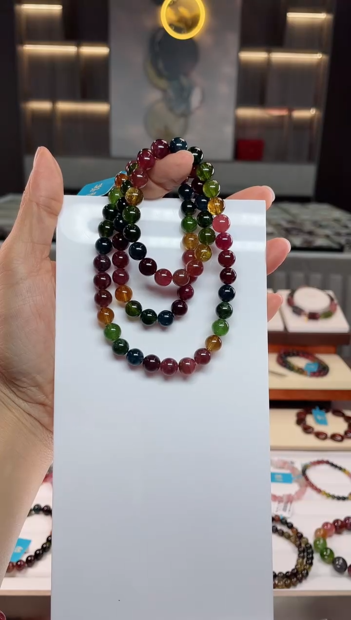【闪购商品】三圈手串未镶嵌碧玺（多样性发一条）Q