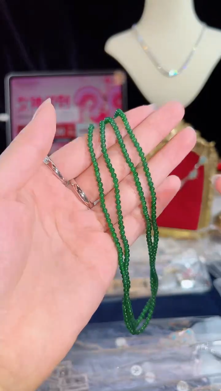 【闪购商品】翡翠颈饰18K金镶嵌BN18294#-Y#36