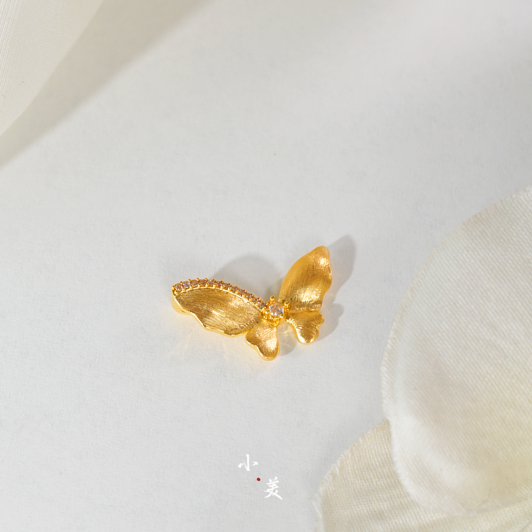 18K金拉丝蝴蝶配件 G80383