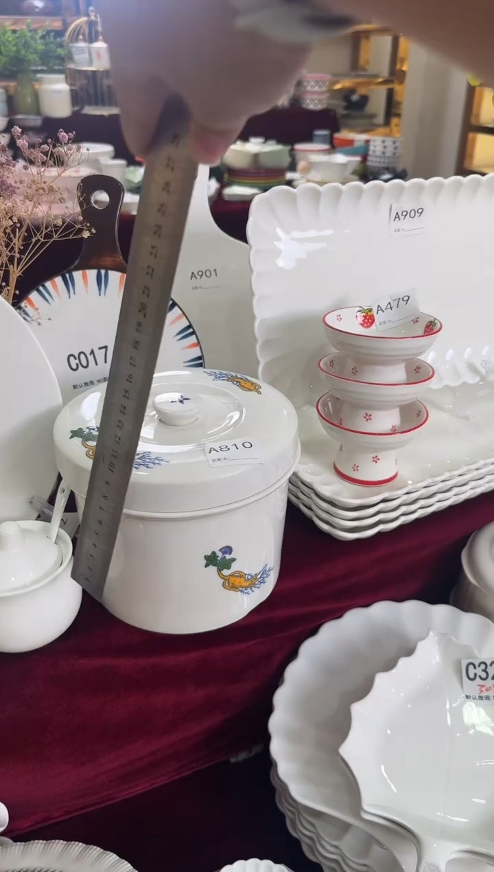 摆件陶A810 陶瓷餐具库存微瑕介意勿拍