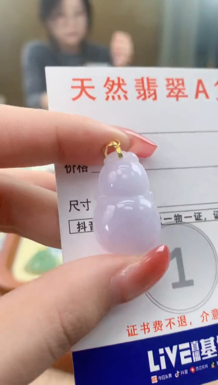 颈饰未镶嵌翡翠天然A货翡翠挂件