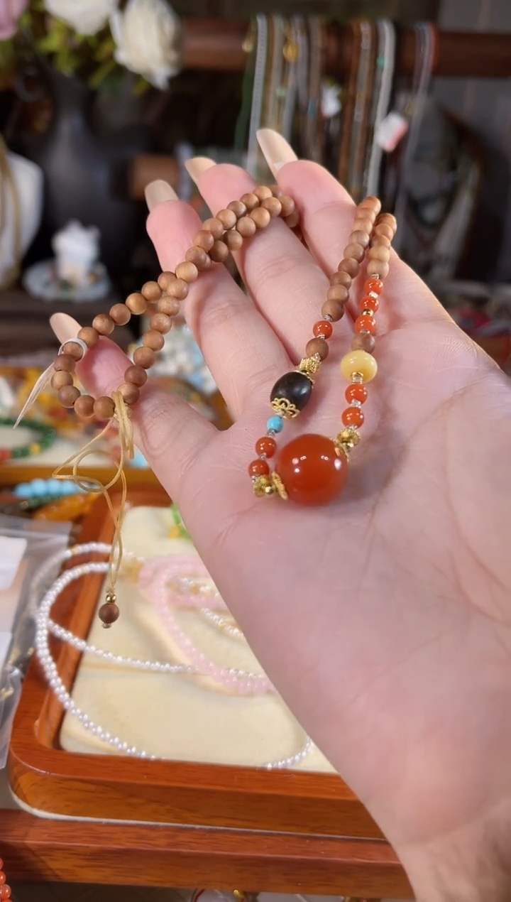【闪购商品】南红玛瑙项链未镶嵌多样性发货其一