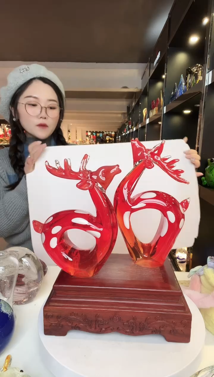 【闪购商品】茶盏琉璃摆件家居摆件