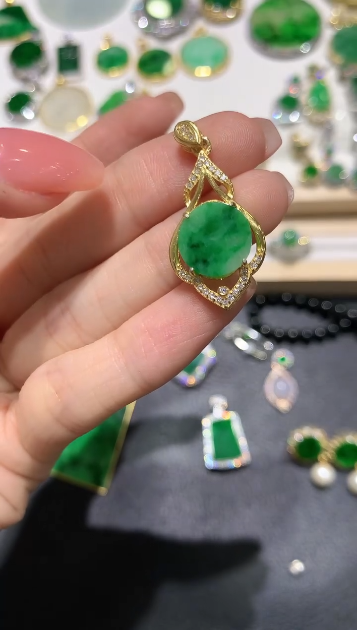 【闪购商品】翡翠颈饰银S925镶嵌1多人多样性随机发货1件