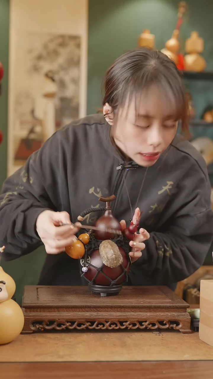 【闪购商品】307号精品天然大漆工艺防渗内胆酒葫芦~