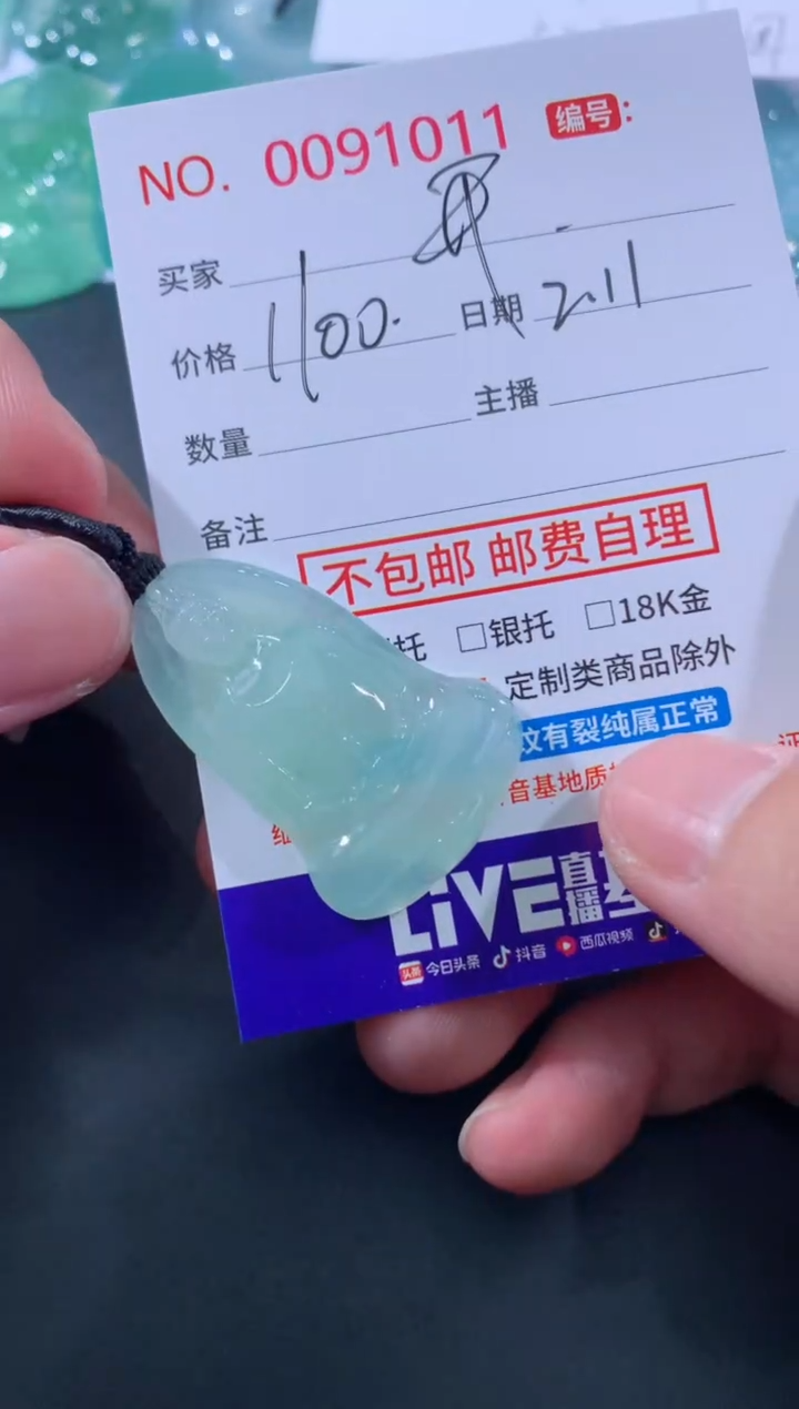 【闪购商品】翡翠颈饰未镶嵌开悟